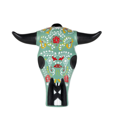 Trophy Bull Horn Head Añejo Tequila 750mL (Green)