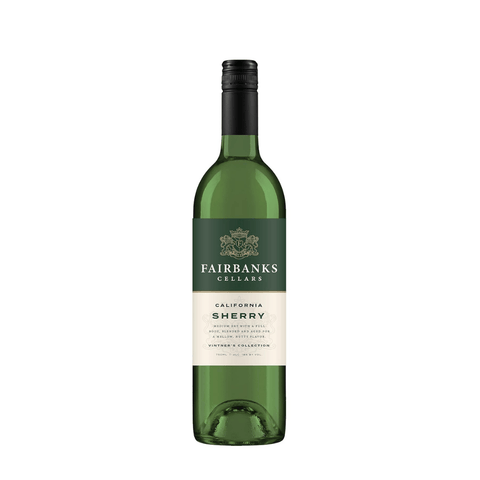 Fairbanks Cellars California Sherry Wine 17% 750mL