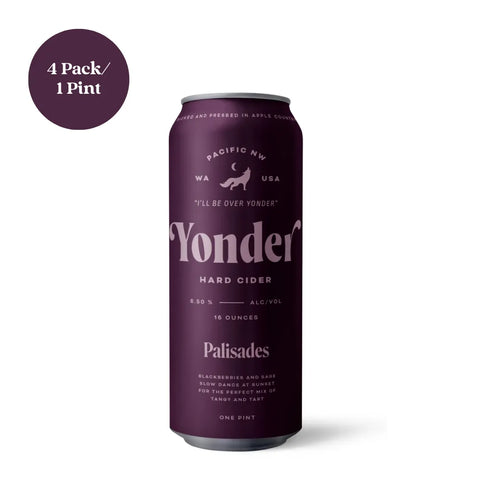 Yonder Palisades Hard Cider 4pk 1 pint Can