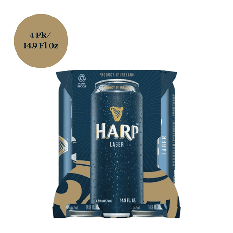Harp Lager Beer 4pk 14.9 fl oz Cans