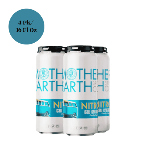 Mother Earth Nitro Cali Creamin Vanilla Cream Ale Beer 4pk 16 fl oz Cans