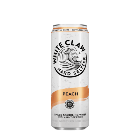 White Claw Hard Seltzer Peach 19.2 fl oz Single Can