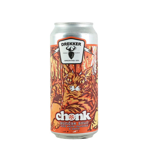 Drekker Chonk Sundae Sour Beer with White Chocolate & Peach 16 fl oz Single Can