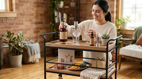 How to build a housewarming bar cart gift