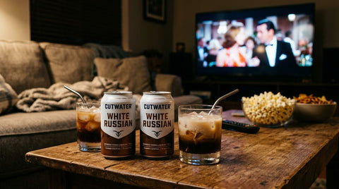 Cutwater White Russian for a movie night in