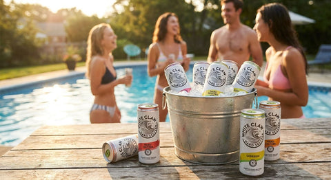 Hard seltzer for pool parties