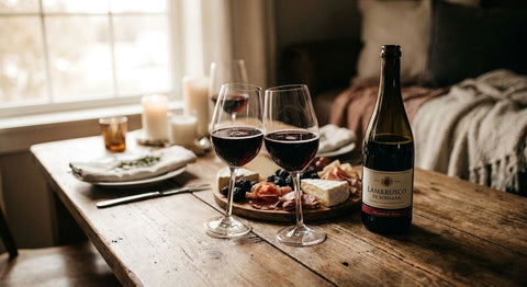 Lambrusco wine for a fizzy date night