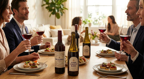 Non-alcoholic wine for sober curious guests