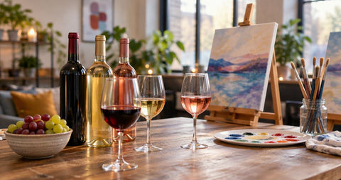 How to choose wine for a paint and sip night