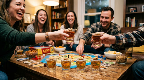 Peanut butter whiskey shots for game night