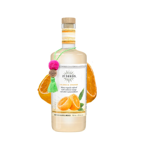 21 Seeds Valencia Orange Tequila 750mL