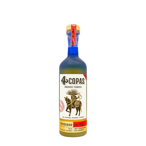 4 Copas Organic Reposado Tequila 110 Proof 750mL