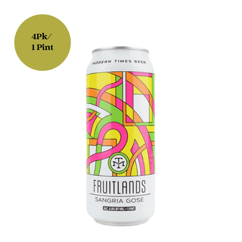 Modern Times Fruitlands Sangria Gose 4pk 1 Pint Cans