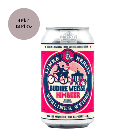 Lemke Himbeer Weisse (Budike Raspberry) 4pk 12oz Cans