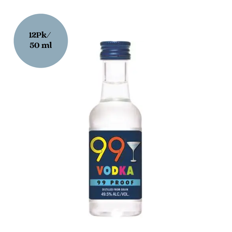 99 Vodka 12pk 50ml Shots