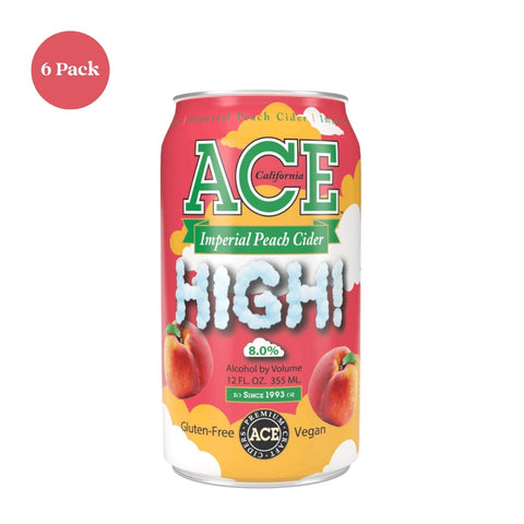 ACE Imperial Peach Cider High 6pk 12 fl oz