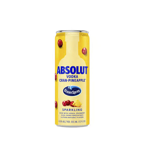 Absolut Ocean Spray Vodka Cran-Pineapple 19.27oz Can