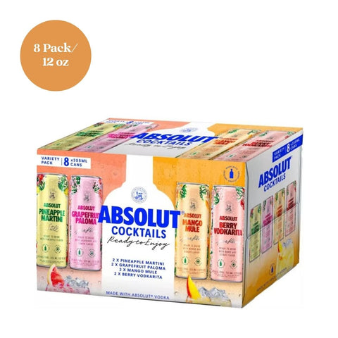 Absolut Ready to Drink Cocktails Variety 8pk 12 fl oz Cans