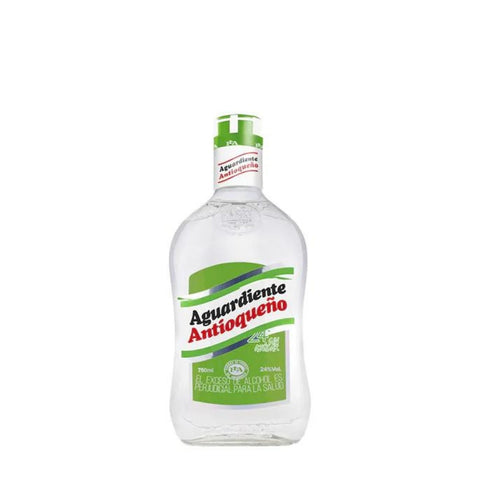 Aguardiente Antioqueño Tapa Verde / Green Cap 24 Sin Azucar No Sugar Tequila 750mL