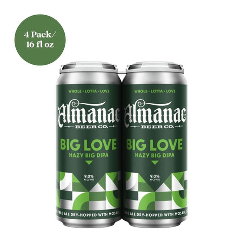 Almanac Big Love Hazy Big D IPA Beer 4pk 16 fl oz Cans