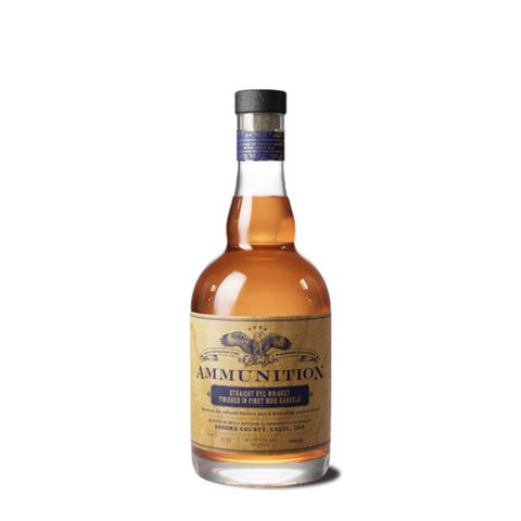 Ammunition Straight Rye Whiskey Finished In Pinot Noir Barrels 750mL