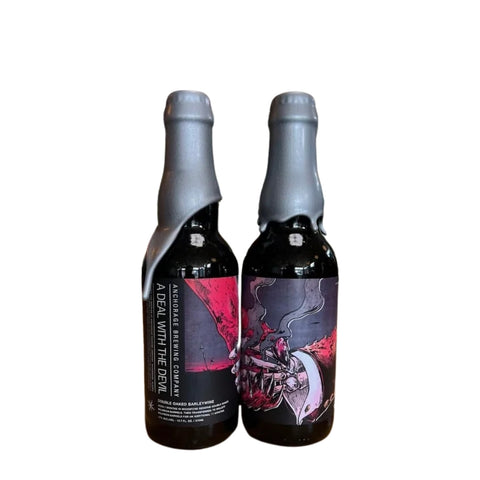 Anchorage Brewing A Deal With The Devil Double Oaked Barleywine Beer 375mL