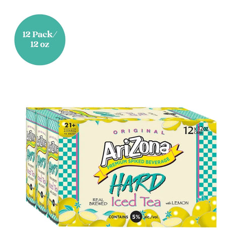 Arizona Hard Lemon Tea Hard Tea 12pk 12 fl oz cans