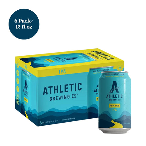 Athletic Brewing Run Wild IPA Non-Alcoholic Beer 6pk 12 fl oz Cans