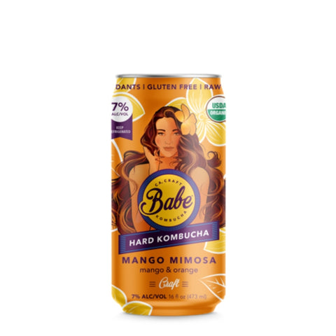 Babe Hard Kombucha Mango Mimosa 6pk 12 fl oz