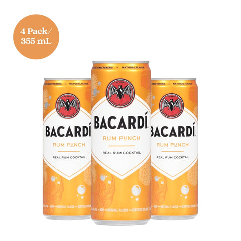 Bacardi Rum Punch 4pk 355mL