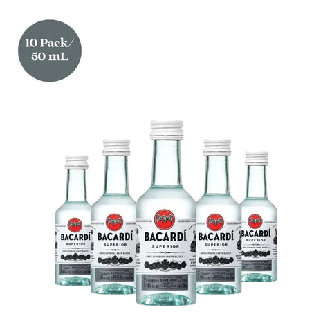 Bacardi Superior Rum 50mL 10pk