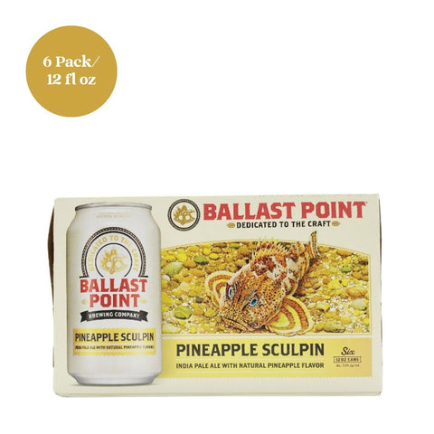 Ballast Point Pineapple Sculpin Beer 6pk 12 fl oz Cans