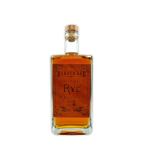 Barber Lee Straight Single Malt Rye Whiskey 90PF 750mL