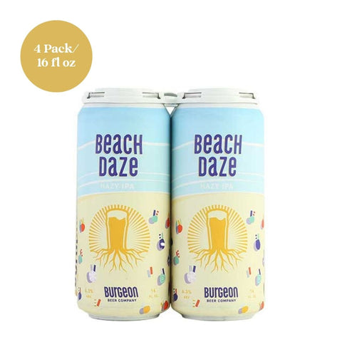 Beach Daze Hazy IPA Burgeon Beer 4pk 16 fl oz