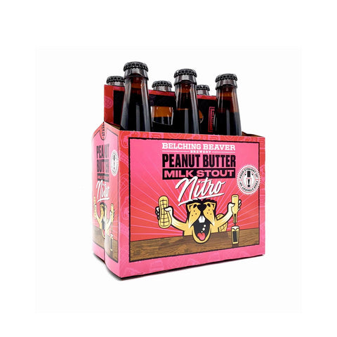 Belching Beaver Peanut Butter Milk Stout Nitro 6pk 12oz Bottles