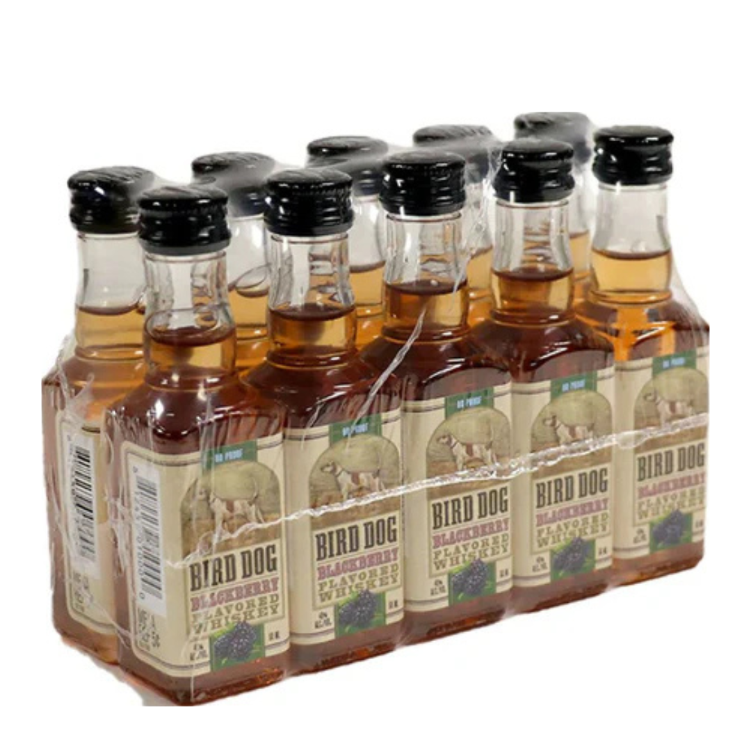 Bird Dog Blackberry Flavored Whiskey 10pk 50mL Shots