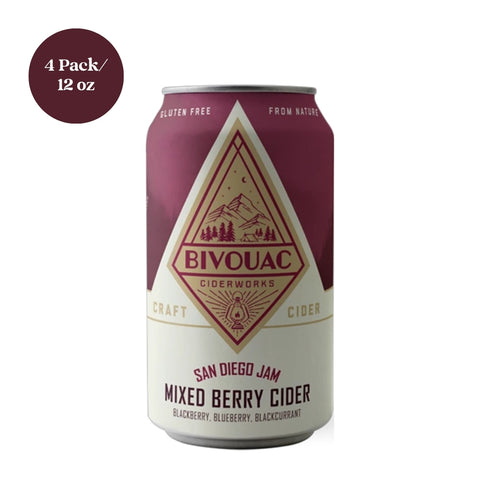 Bivouac Cider Works San Diego Mixed Berry Cider 4pk 12 fl oz