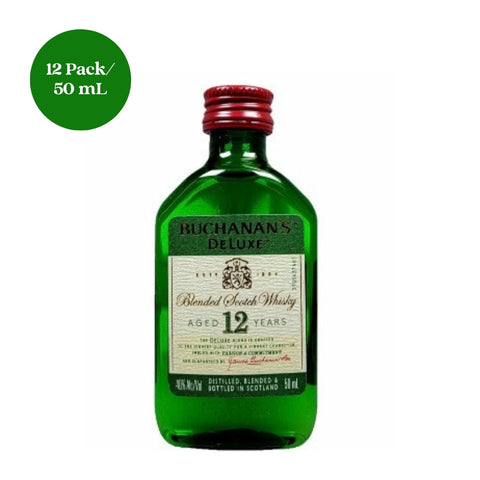 Buchanans Deluxe Blended Scotch Whiskey 12 Year 12pk 50mL