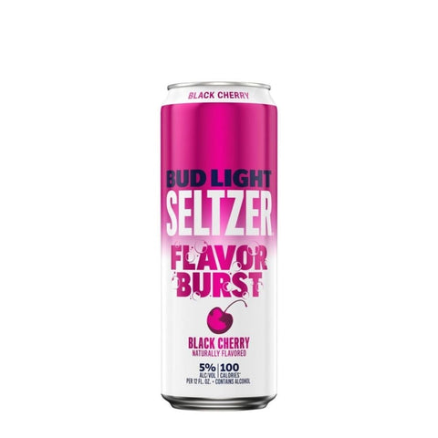 Bud Light Seltzer Flavor Burst Black Cherry Hard Seltzer 25 fl oz Can