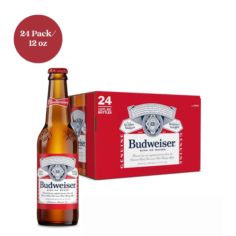 Budweiser Beer 24pk 12 fl oz Bottle