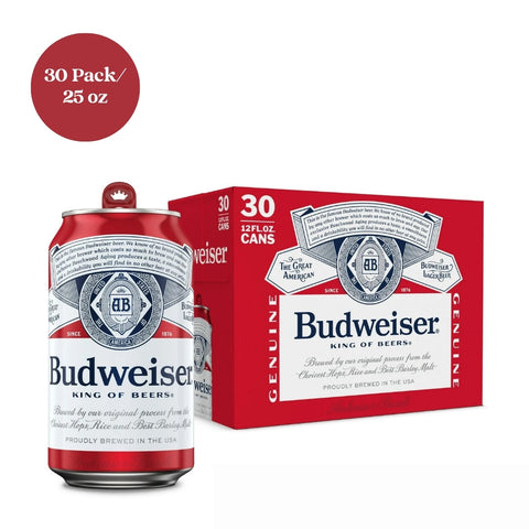 Budweiser Beer 30pk 12 fl oz Can