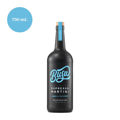 Busa Oat Milk Espresso Martini RTD Cocktail 750mL