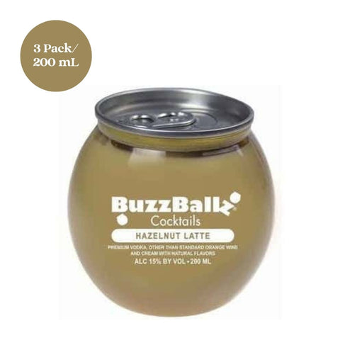 BuzzBallz Cocktails HazelnutLatte 3pk 200mL