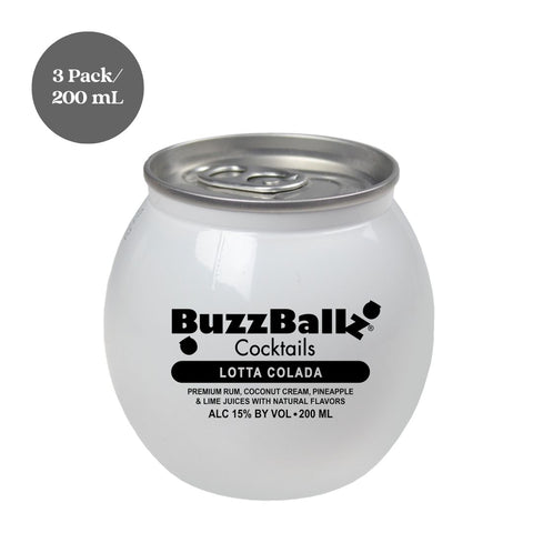 BuzzBallz Horchata Ready-to-Drink Cocktail 3pk 200mL