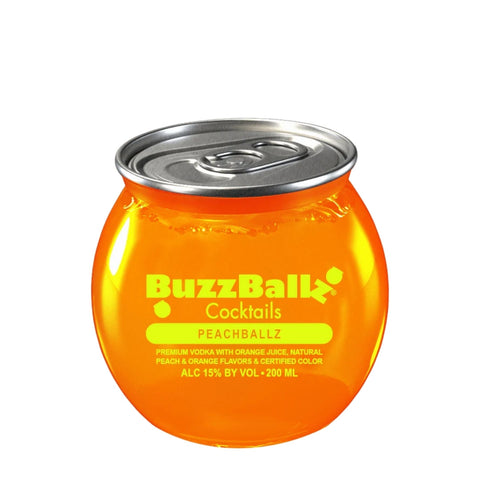 BuzzBallz Peachballz RTD Cocktail 3pk 200mL