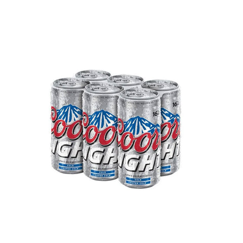 Coors Light 6pk 16oz Cans