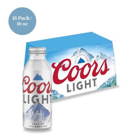 Coors Light Beer 15pk 16 fl oz