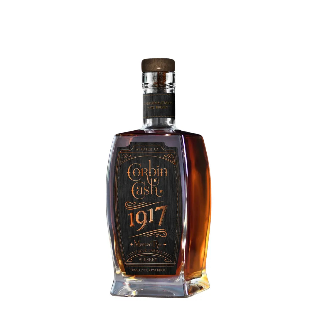 CorbinCash1917BarrelProof5YrBourbonWhiskey123PF750mL