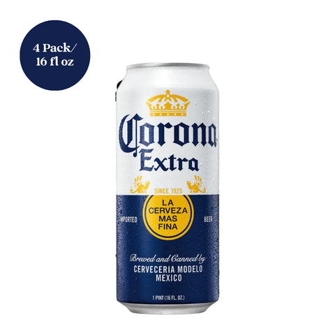 Corona Extra Lager Beer 4pk 16 fl oz Cans