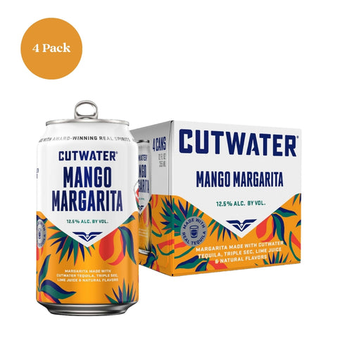 Cuttwater Mango Margarita Cocktail 4pk 12 fl oz cans